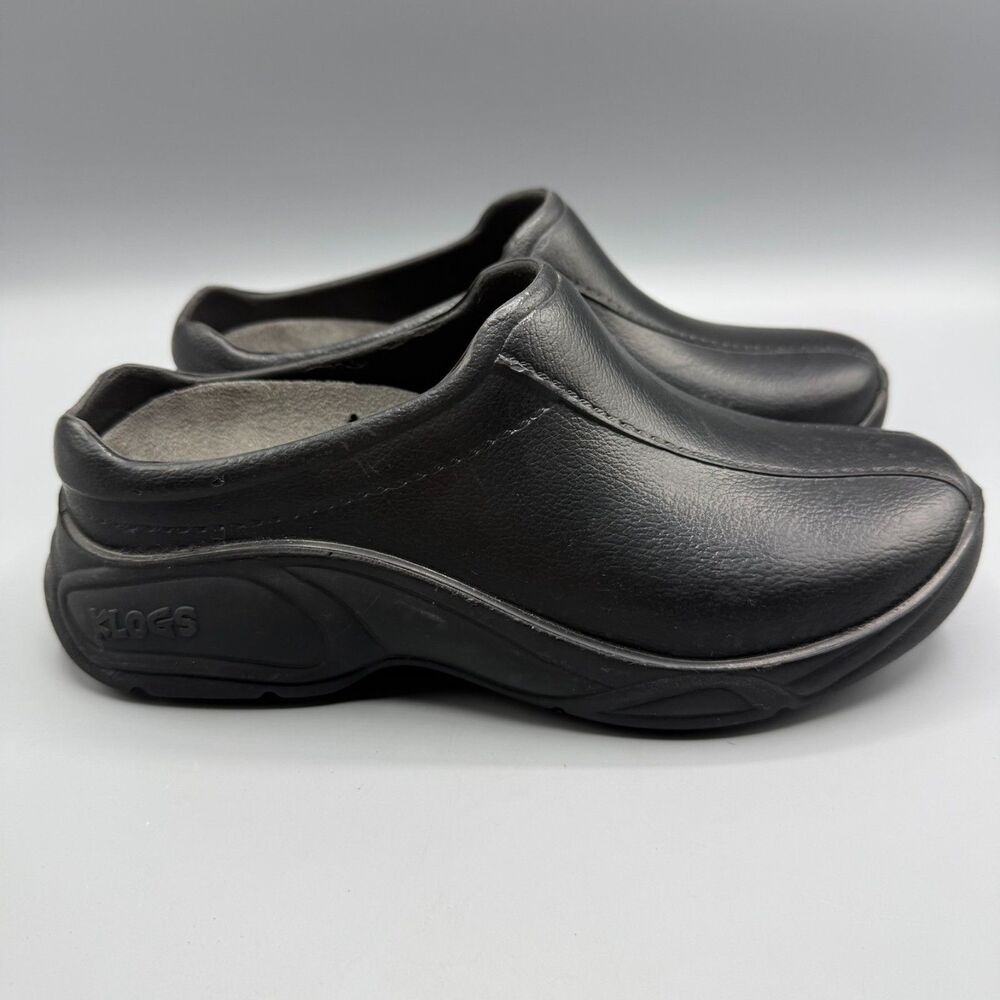 Klogs Lite Womens Black Occupational Shoes Made USA Slip Resistant Size 7